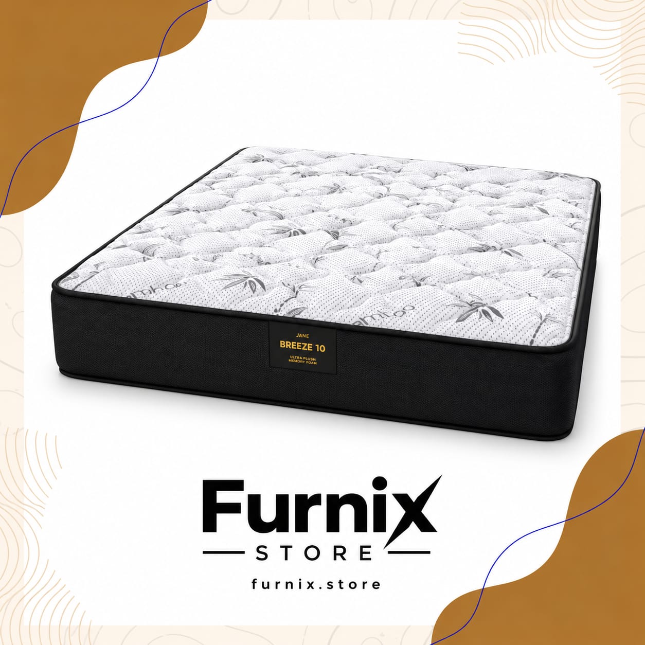 BAMBOO MATTRESS 10 INCH SPRING MEDIUM FIRM